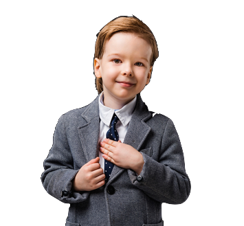 Boy in grey Suit